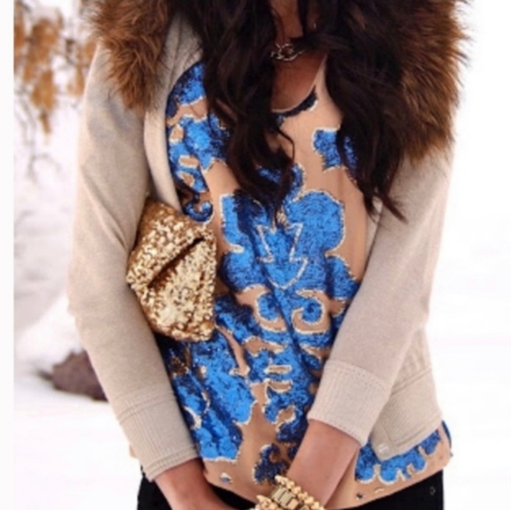 Tracy Reese for Neiman Marcus Target Brand Top. Size Small. Color: Tank and Blue - Picture 12 of 14